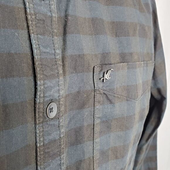 KENNETH COLE button down shirt‎ buffalo check cotton S - Picture 3 of 7